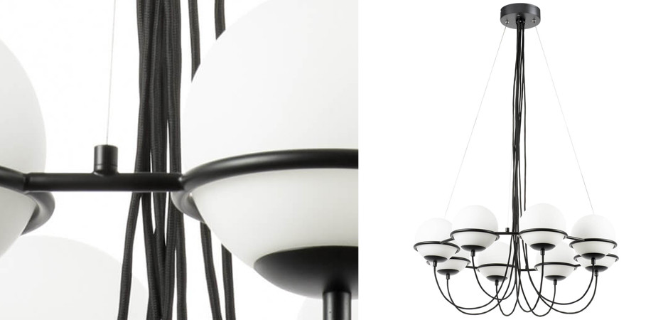 Люстра Melissa Chandelier Black 8