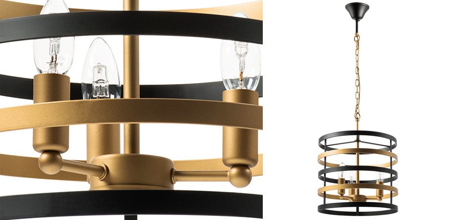 Люстра Gold Stripes Chandelier 3