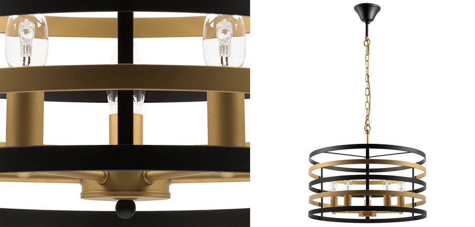 Люстра Gold Stripes Chandelier 5