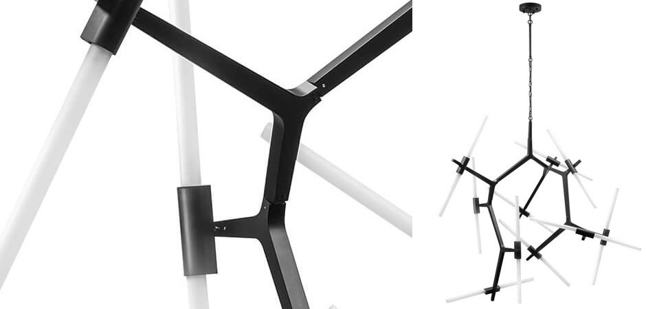 Люстра Агнес Chandelier Black 20