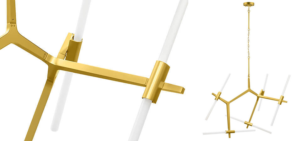 Люстра Агнес Chandelier Gold 10