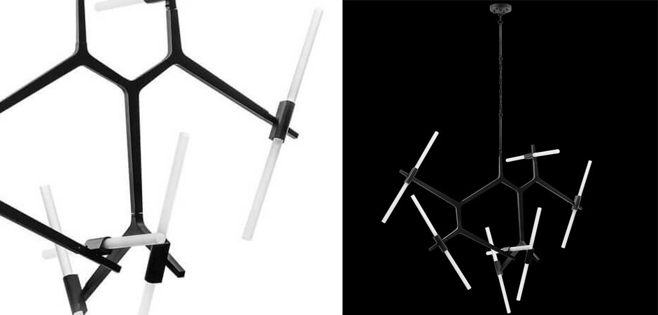 Люстра Агнес Chandelier Black 14