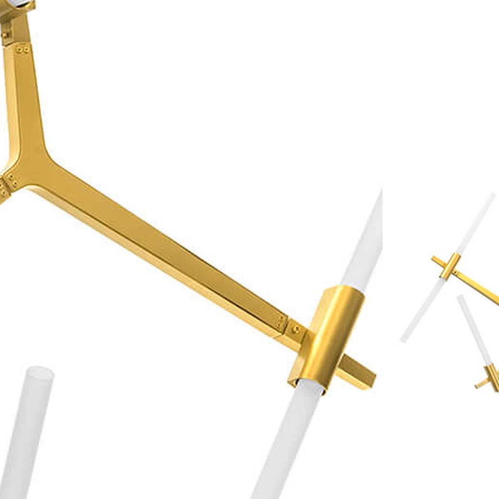 Люстра Agnes Chandelier Gold 14
