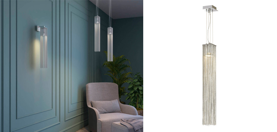 Подвесной светильник Atlantis Chain Nickel One