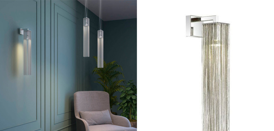 Бра Atlantis Chain Nickel One Sconces