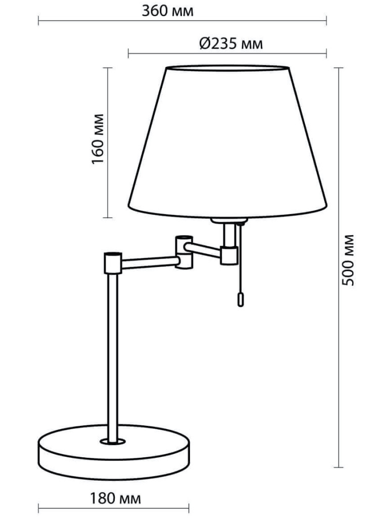 Настольная лампа Selvo Bronze Table lamp