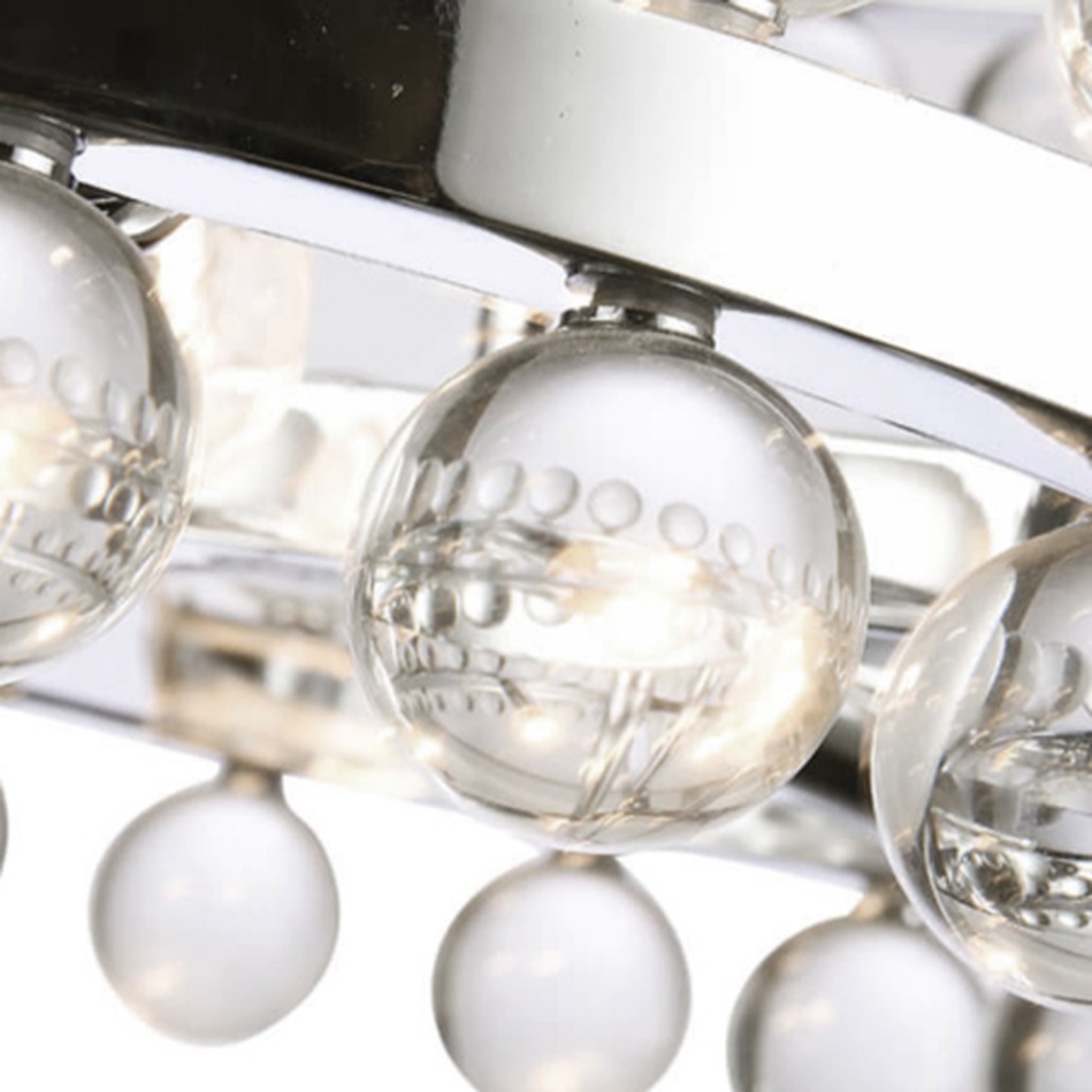 Sacramento Transparent Balls One Circle Chandelier