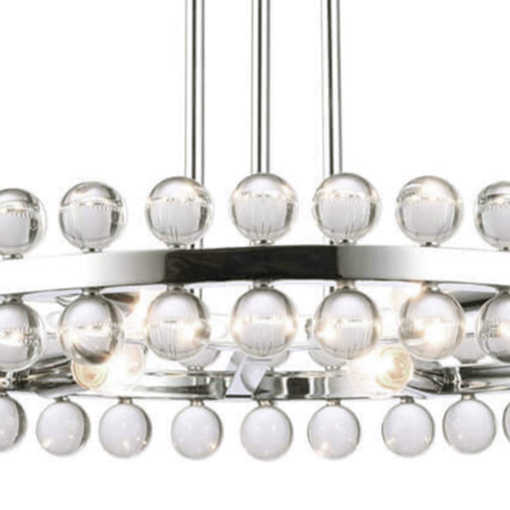 Sacramento Transparent Balls One Circle Chandelier