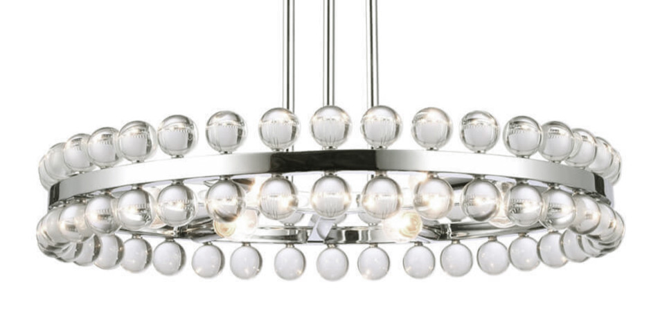 Sacramento Transparent Balls One Circle Chandelier