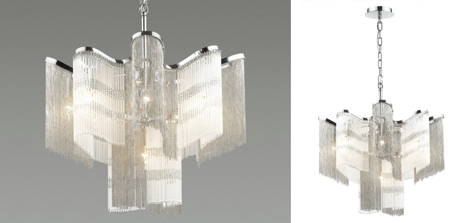 Люстра Mirage Chandelier Silver 60