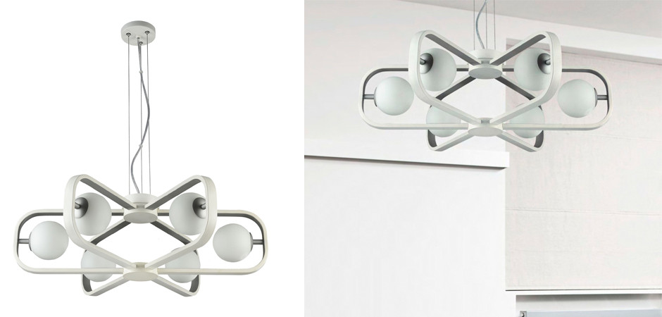 Люстра Michele Ball Chandelier Silver 6