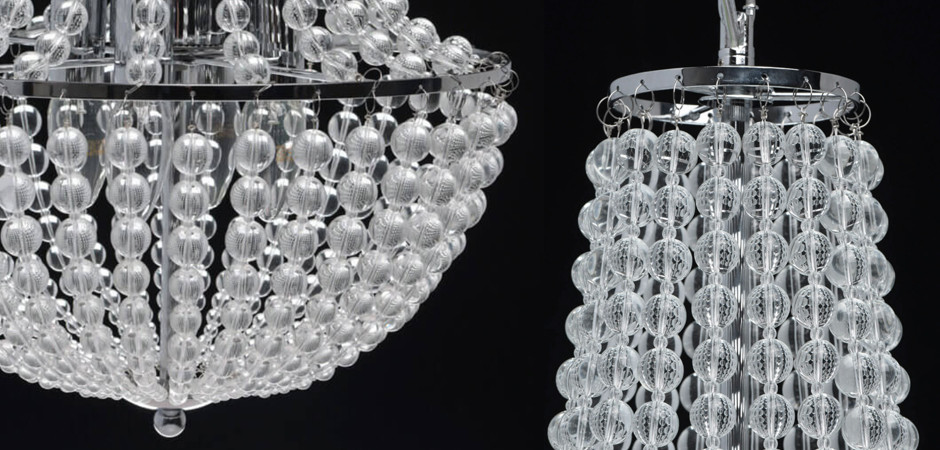 Люстра Virginia Clear Beads Chandelier chrome