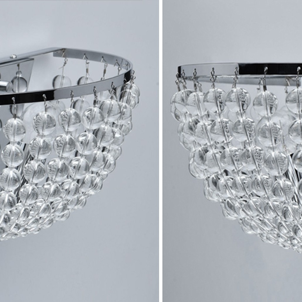 Бра Virginia Clear Beads Wall Lamp chrome