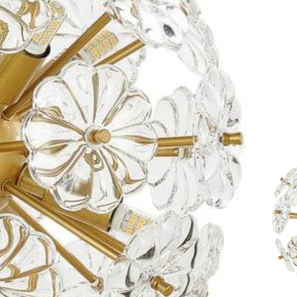 Люстра Glass Flowers Sputnik Chandelier D 32