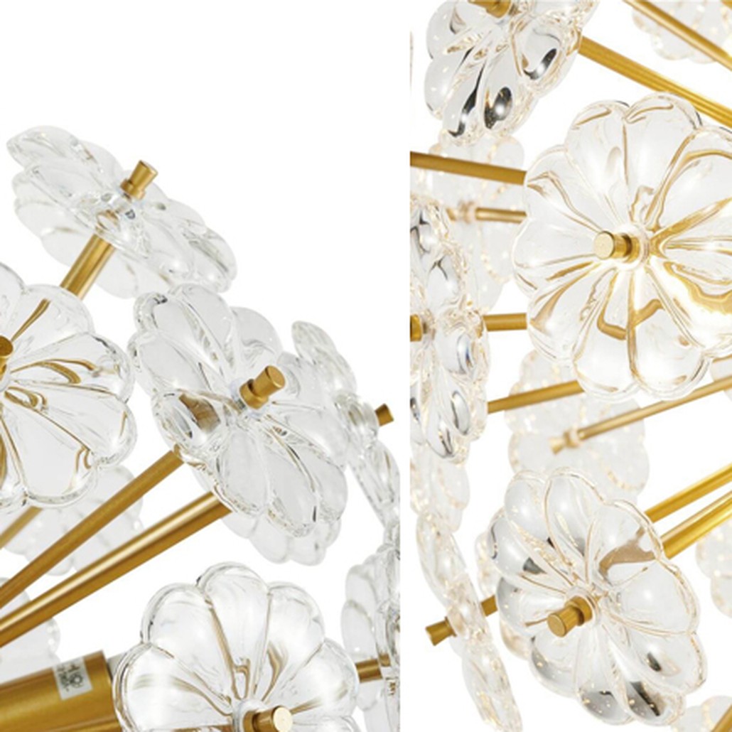 Люстра Glass Flowers Sputnik Chandelier D 48