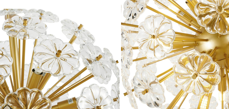 Люстра Glass Flowers Sputnik Chandelier D 48