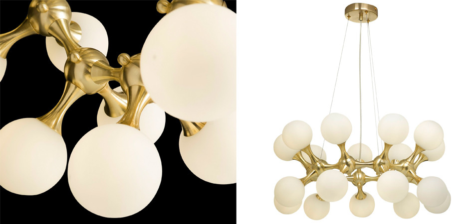 Люстра MOONDROP Chandelier Gold 18