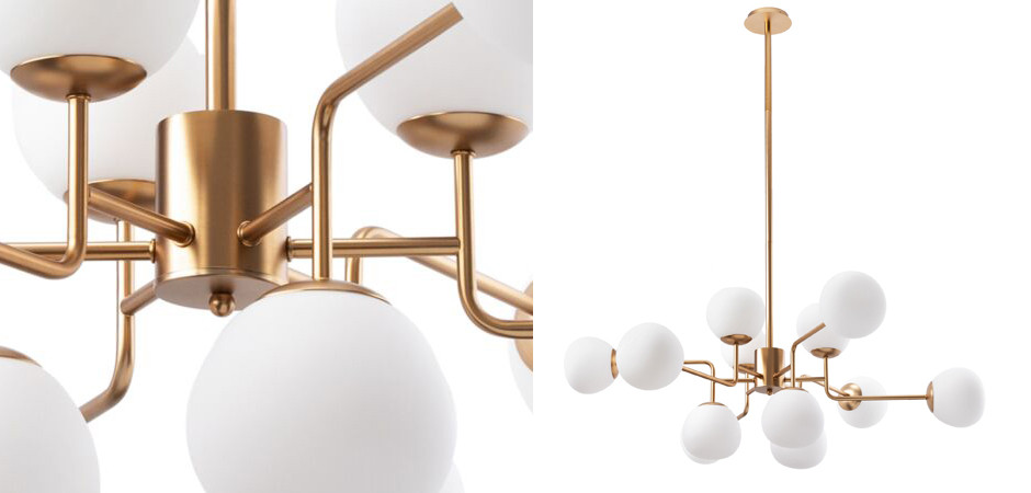 Люстра Tiepolo Ball Chandelier Gold 12