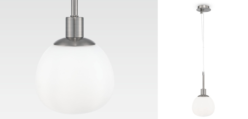 Подвесной светильник Tiepolo Ball Pendant Nickel