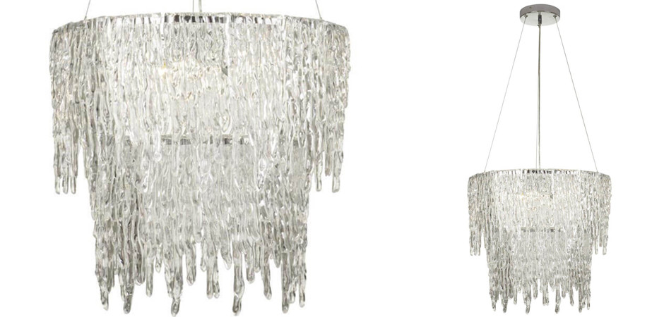 Люстра Cold Heart Silver Single two-tier Chandelier