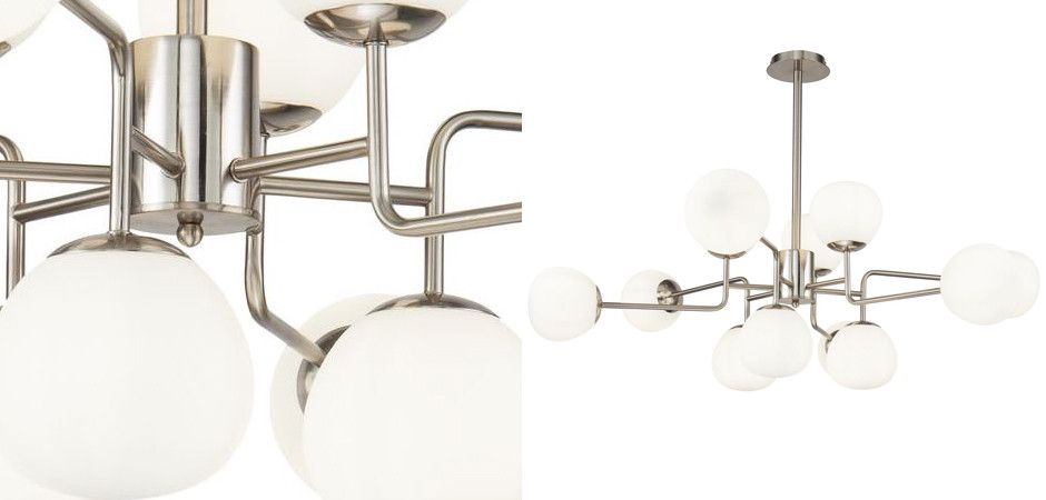Люстра Tiepolo Ball Chandelier Nickel 12
