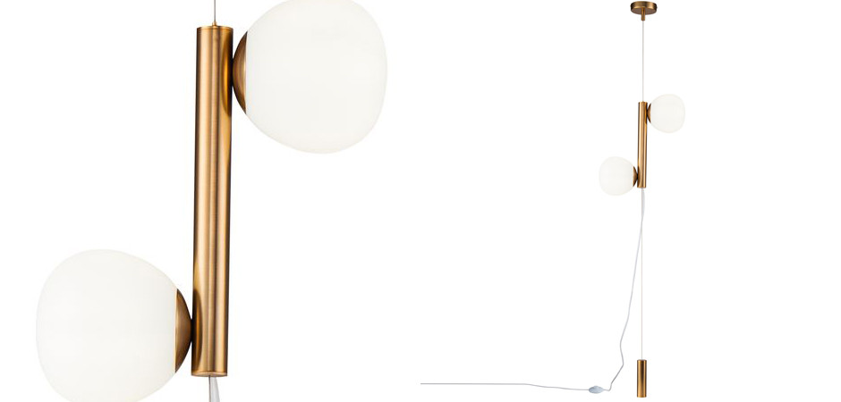 Торшер Tiepolo Ball Floor Lamp Double gold