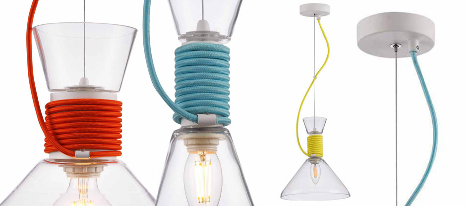 Подвесной Светильник Lamp With Multi-Colored Ropes