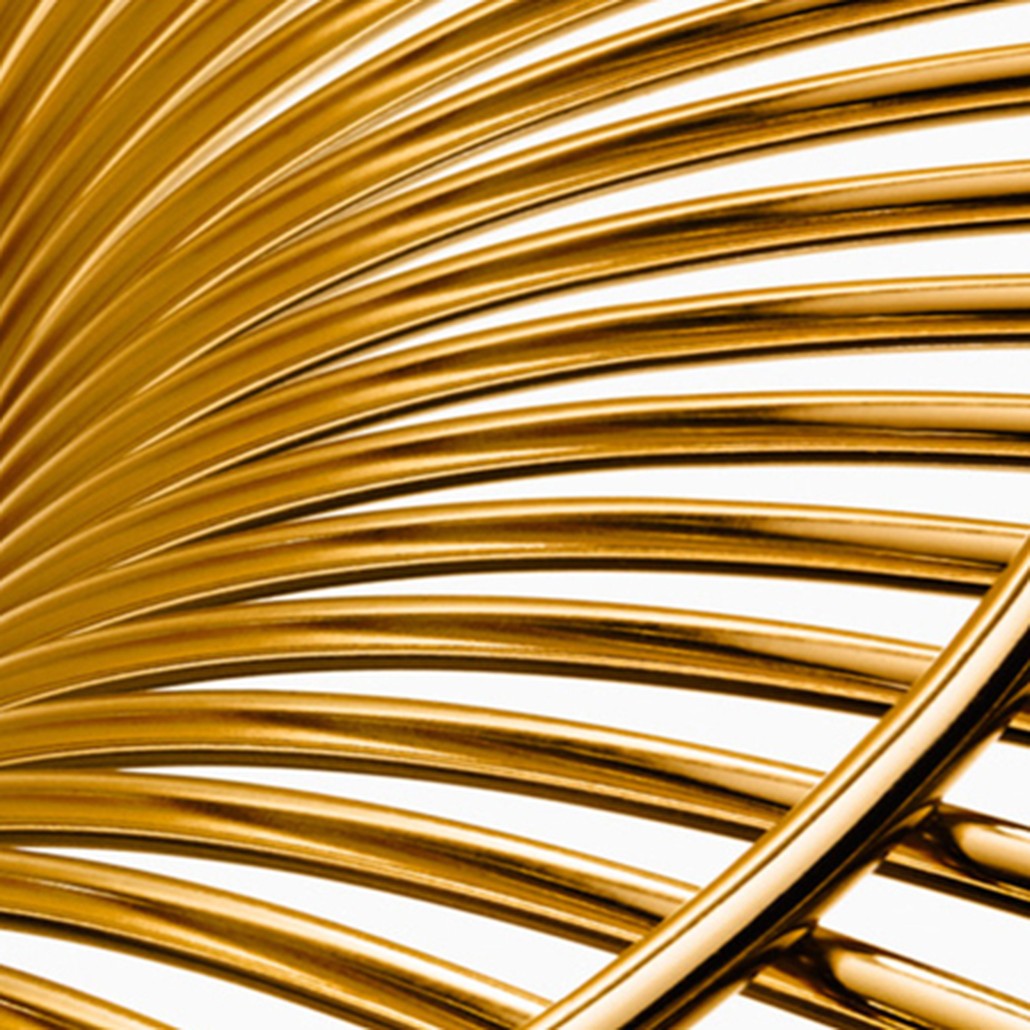 Стол Platner Coffee Gold