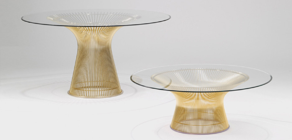 Стол Platner Coffee Gold