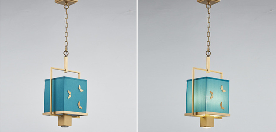 Светильник с бабочками Butterflies Blue Background Hanging lamp