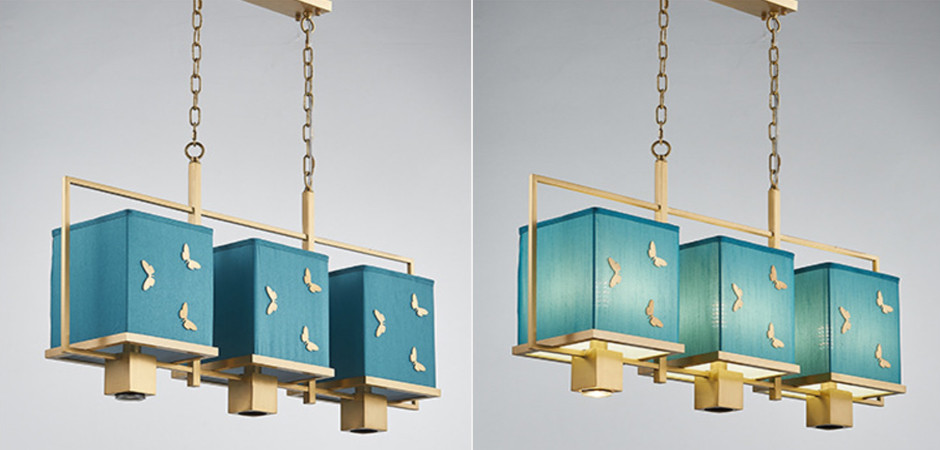 Люстра с бабочками Butterflies Blue Background Chandelier