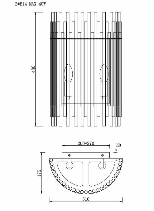 Бра Nembus Chromium Sconces