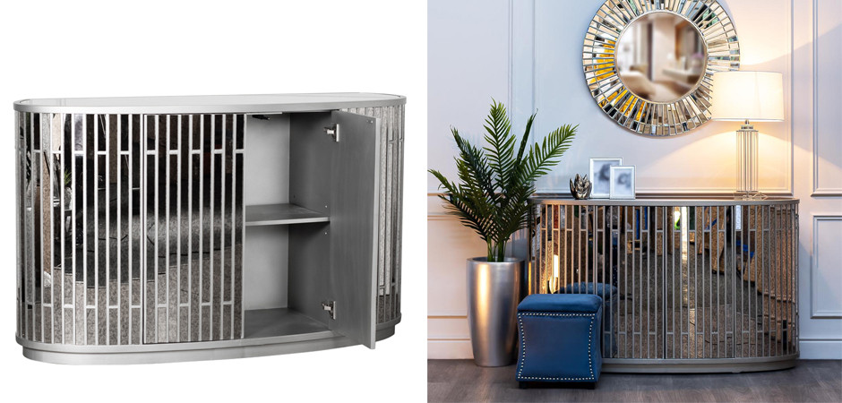 Комод зеркальный Mirror Blocks Commode