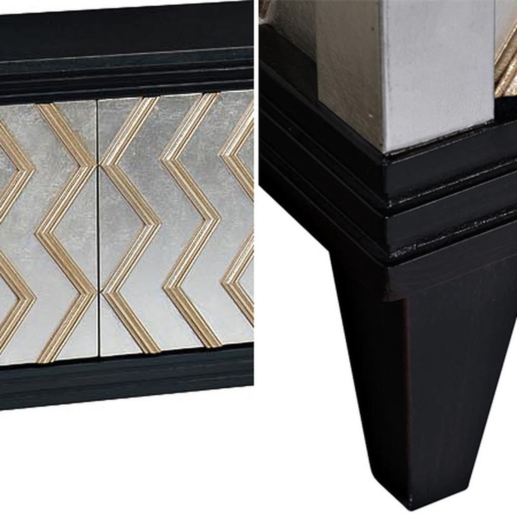 TV-тумба в стиле Арт-деко Vertical Chevron