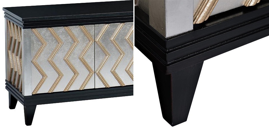 TV-тумба в стиле Арт-деко Vertical Chevron