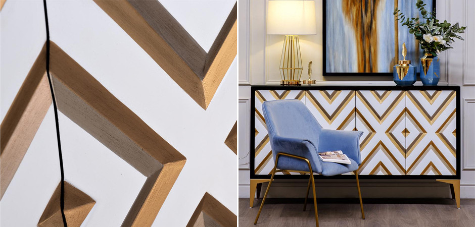 Комод в стиле арт-деко Kente Pattern Commode