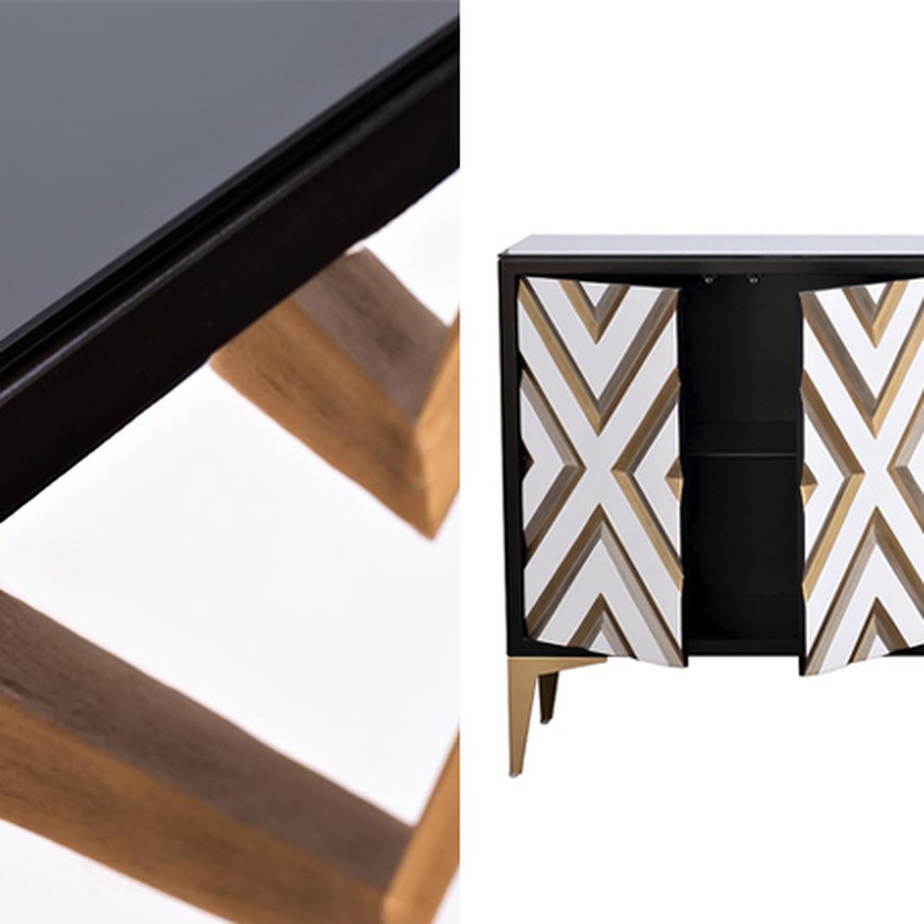 Комод в стиле арт-деко Kente Pattern Commode