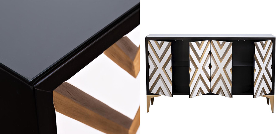 Комод в стиле арт-деко Kente Pattern Commode