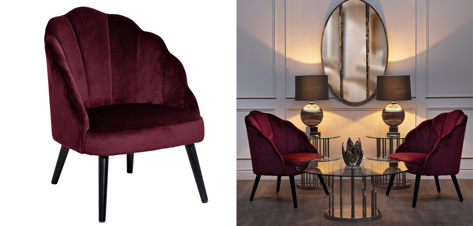 Кресло FolioFlower Armchair burgundy