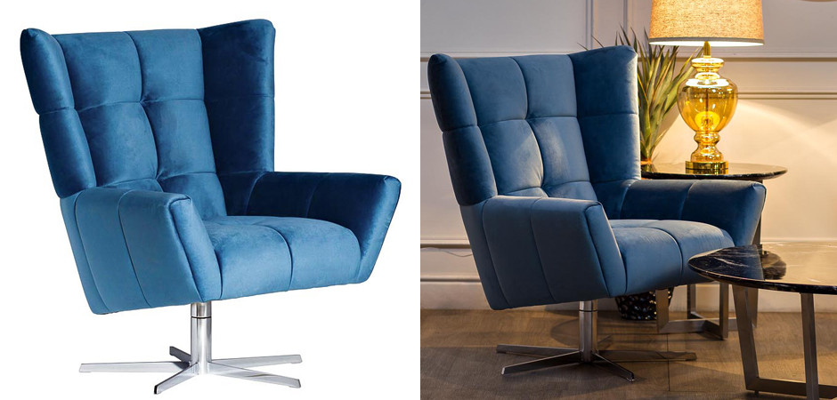 Кресло вращающееся Lord Armchair blue