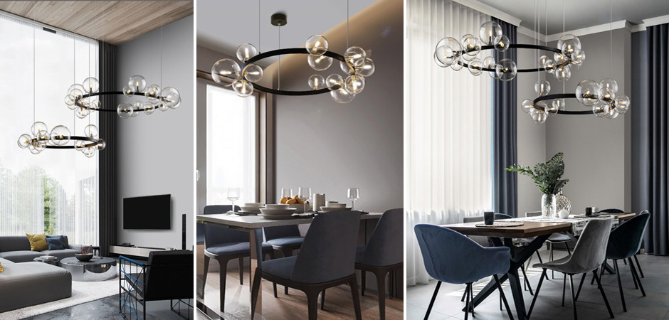 Дизайнерская кольцевая люстра IONA Сhandelier