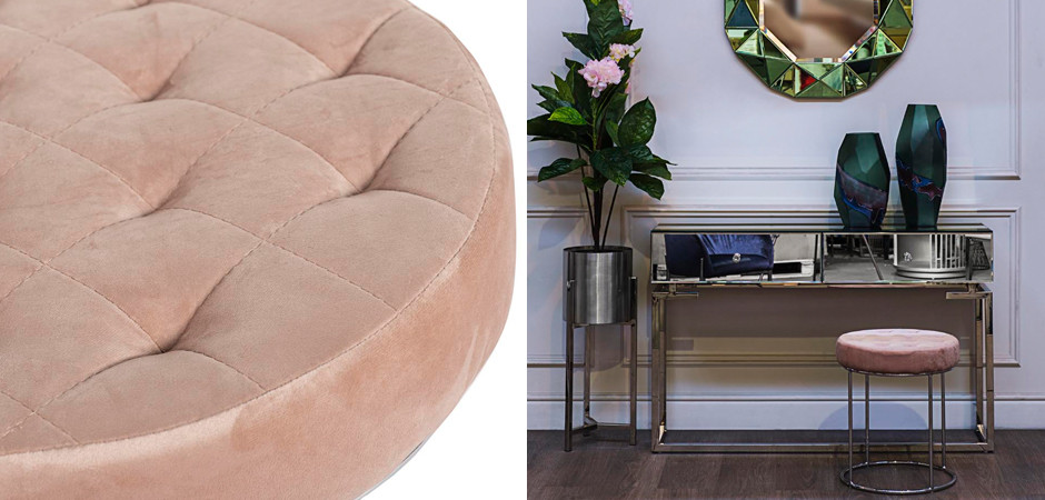 Пуф Rhombus Velours Pink