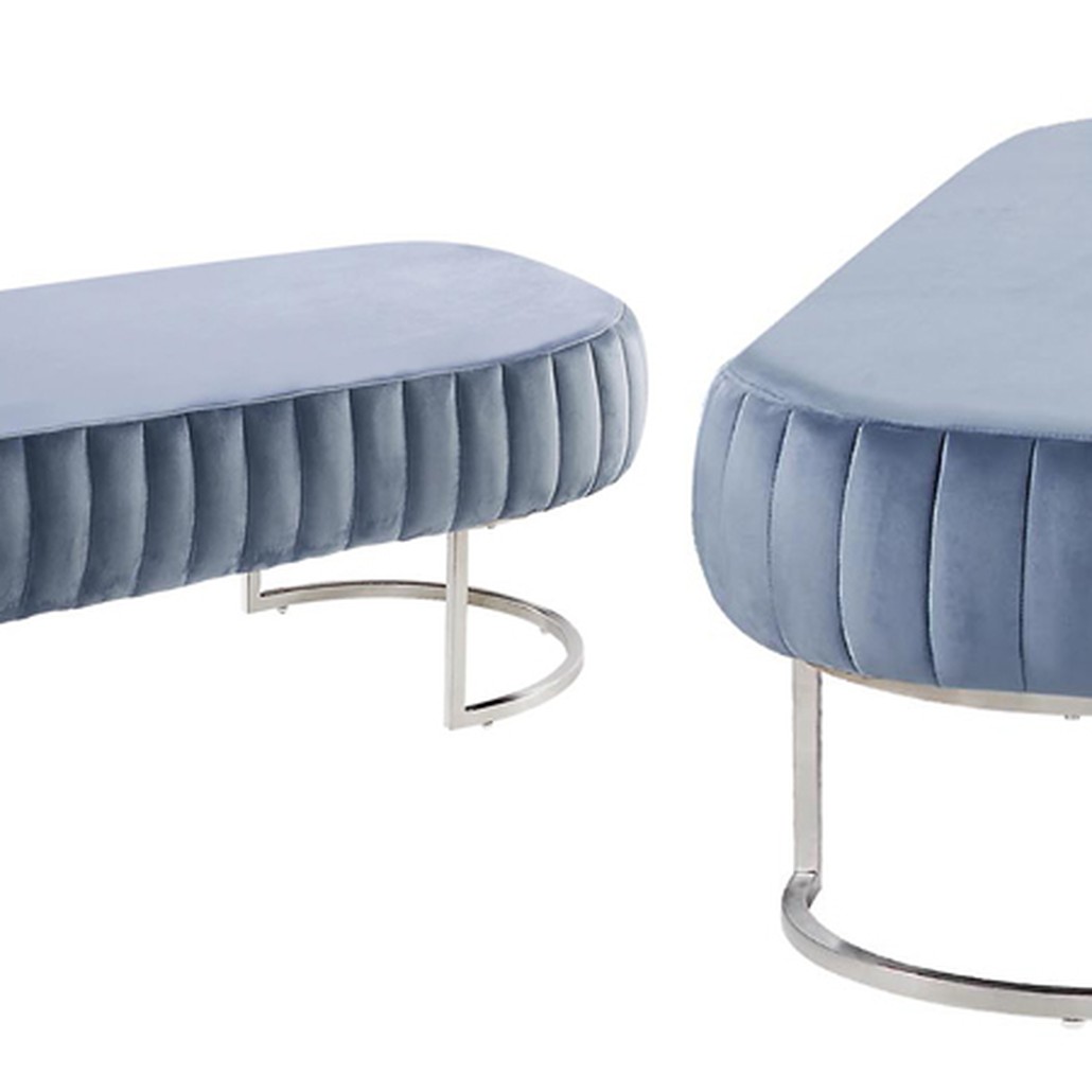 Банкетка Soft Blocks Blue Gray
