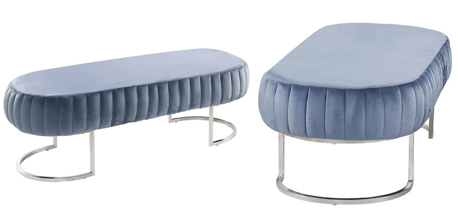 Банкетка Soft Blocks Blue Gray