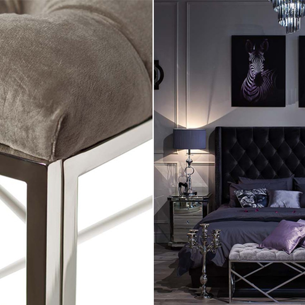 Банкетка Serene Furnishing Chromium Top