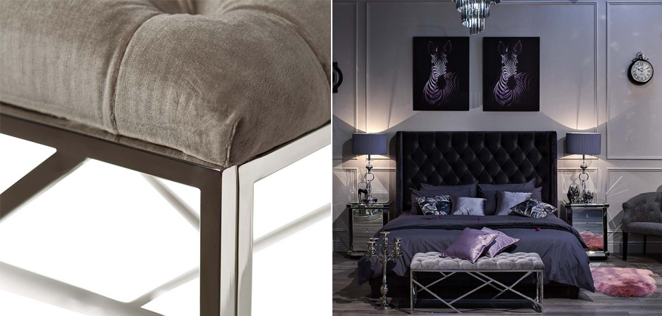 Банкетка Serene Furnishing Chromium Top