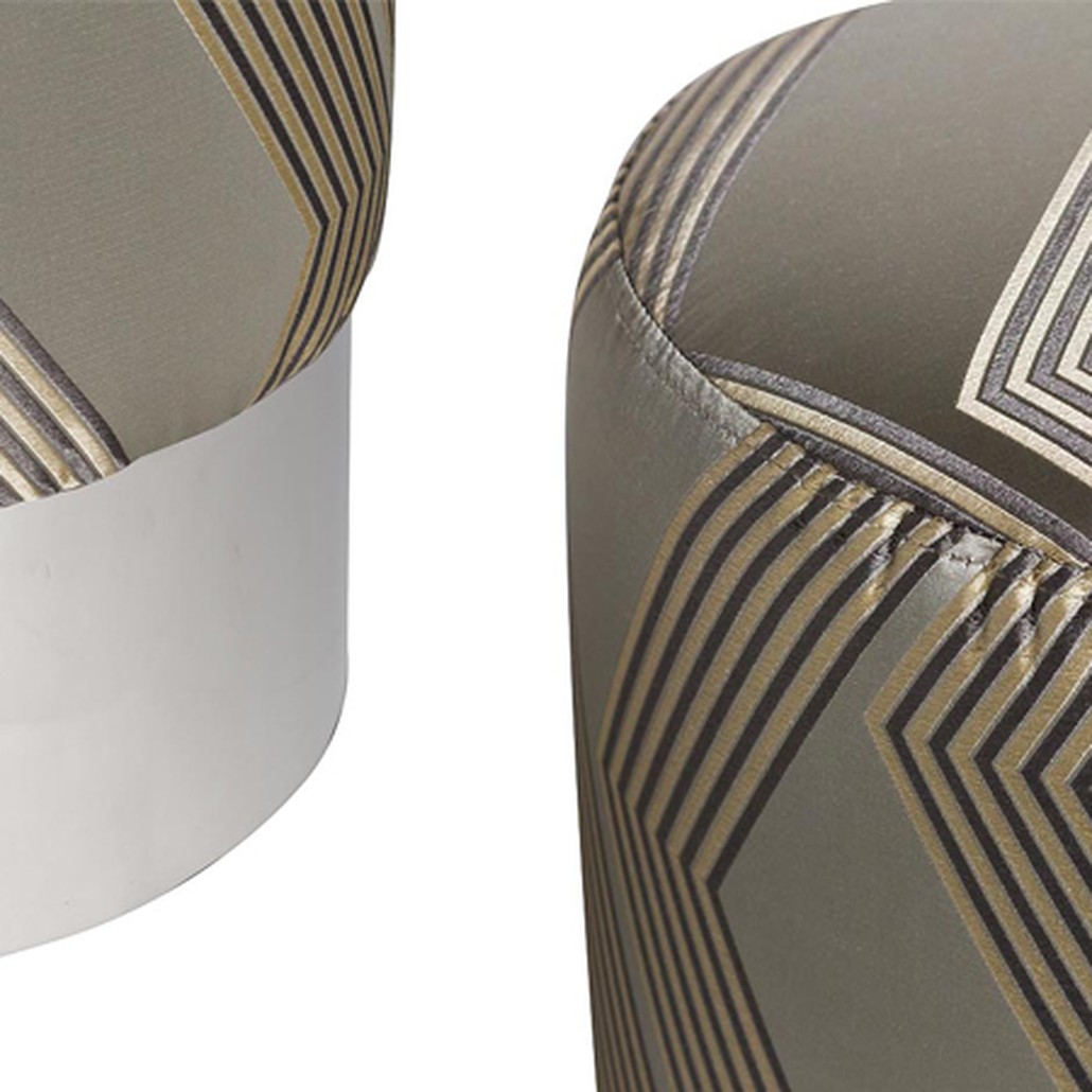 Пуф Silver Chevron Puff
