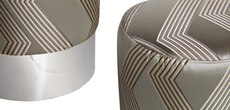 Пуф Silver Chevron Puff