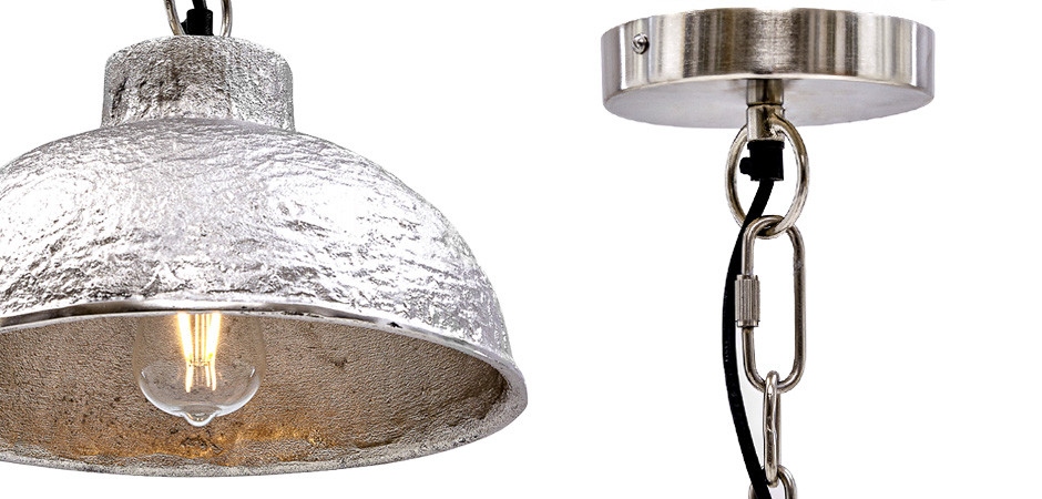 Подвесной светильник Rough Silver Pendant II