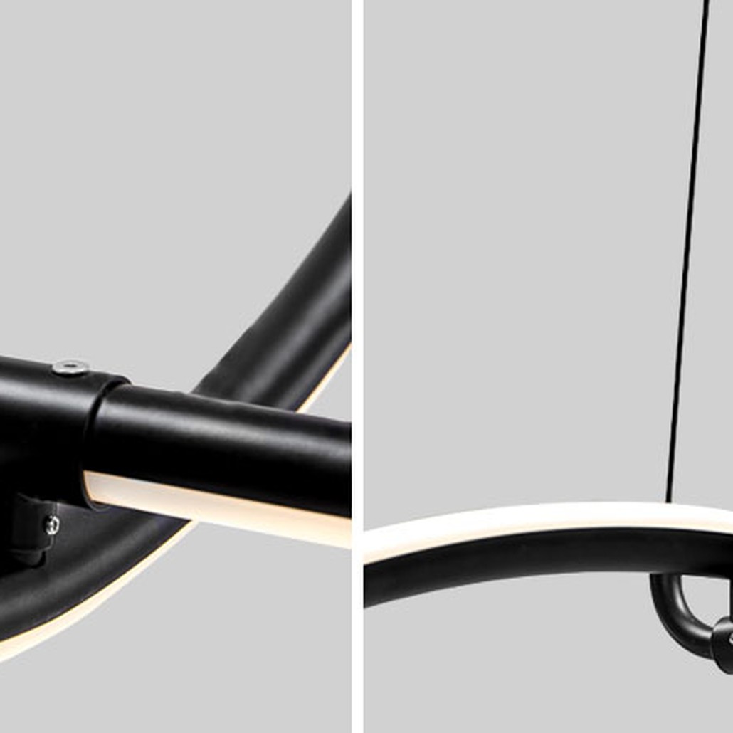 Подвесной светильник Black LED Circle Lamp